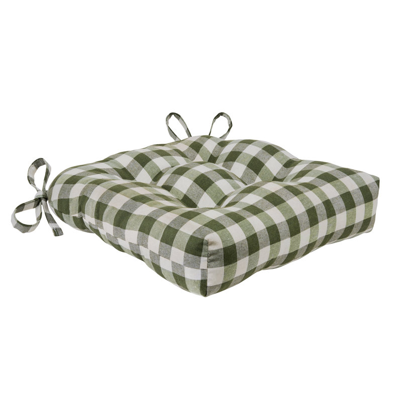 August Grove® Buffalo Gingham Plaid Checkered Country Farmhouse Chair